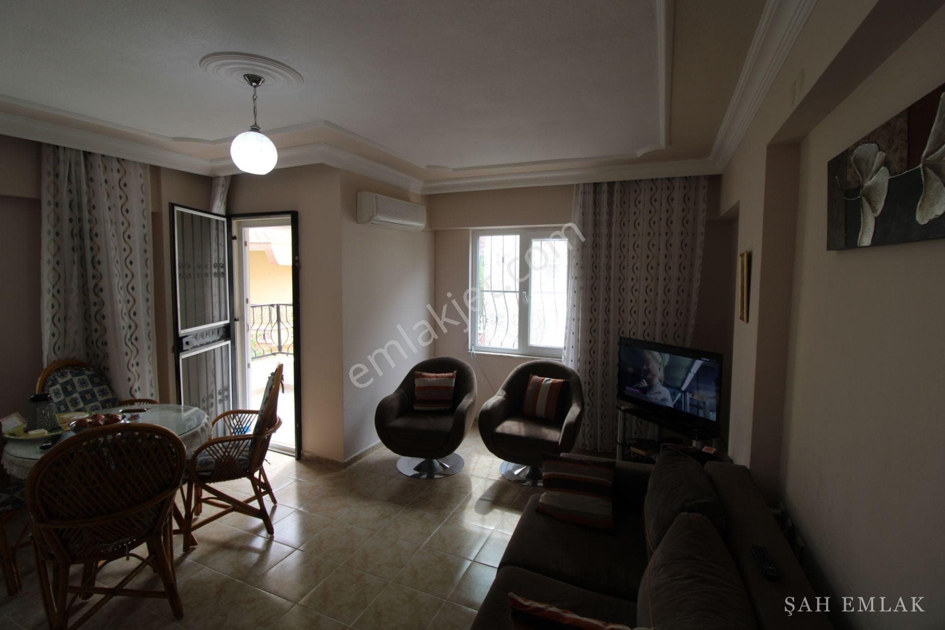 3+1-Wohnung teilmöbliert mit offener Küche, 350 m zum Meer, Altınkum — Foto 14
