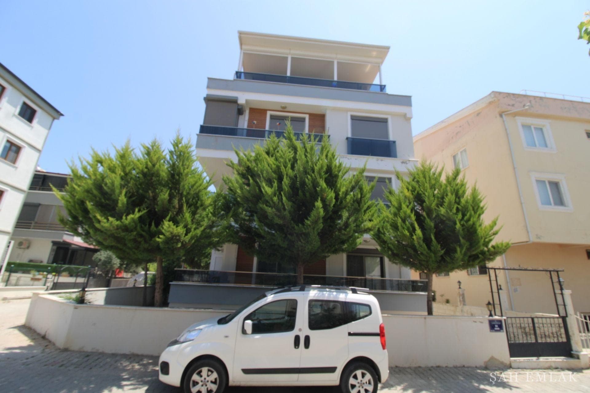 1+1-Wohnung im Hochparterre in Altınkum, 200 m vom Meer